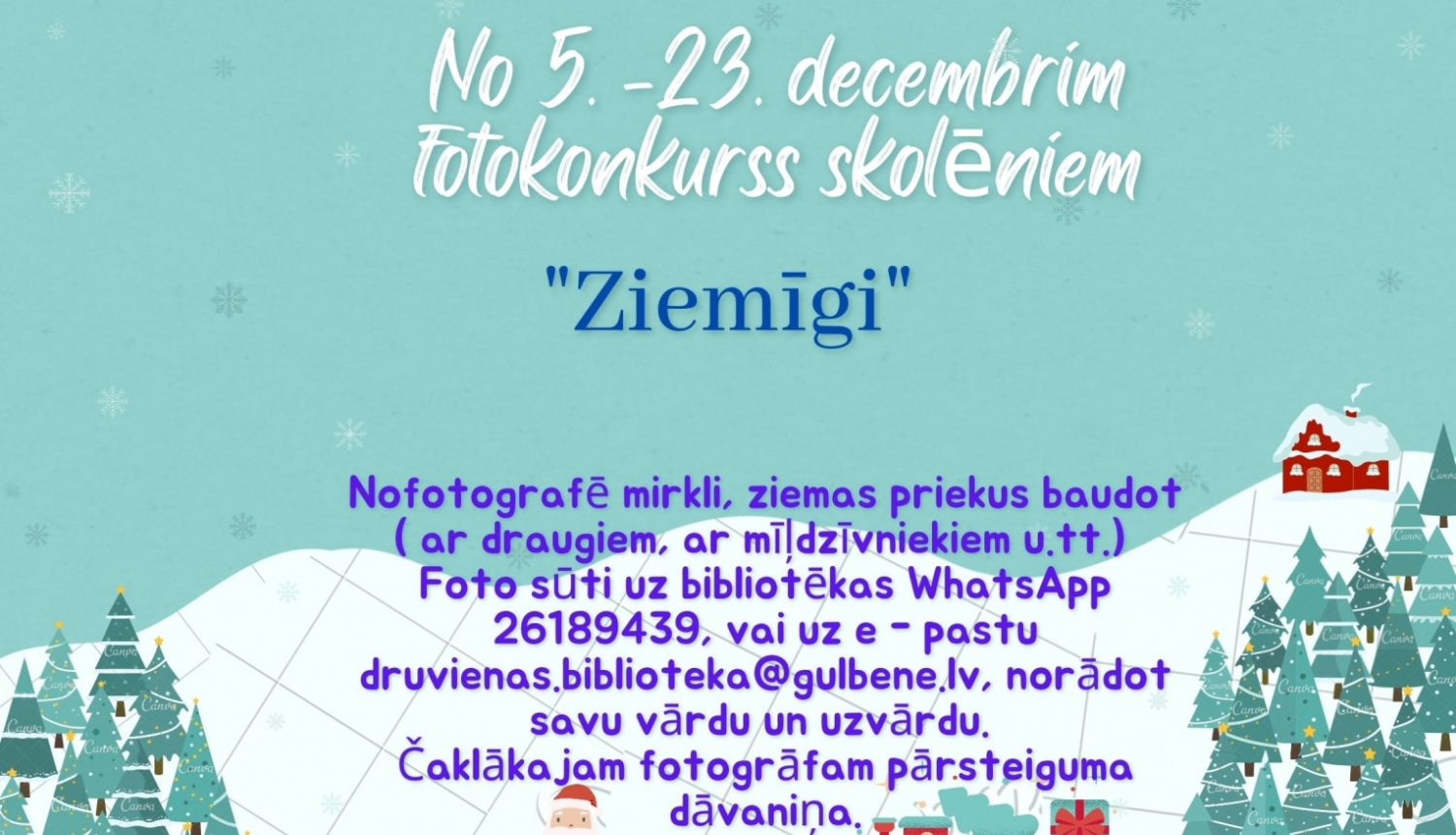 Druvienas pagasta bibliotēkas fotokonkurss "Ziemīgi"