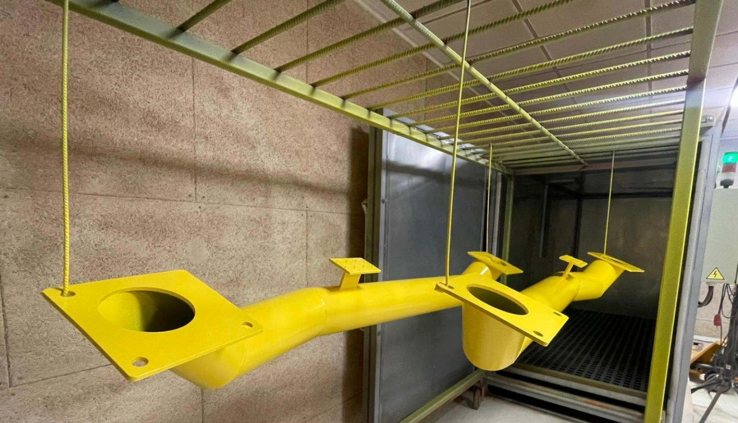 Attēls: Projekta ietvaros iegādājas lieljaudas pulverkrāsošanas krāsni