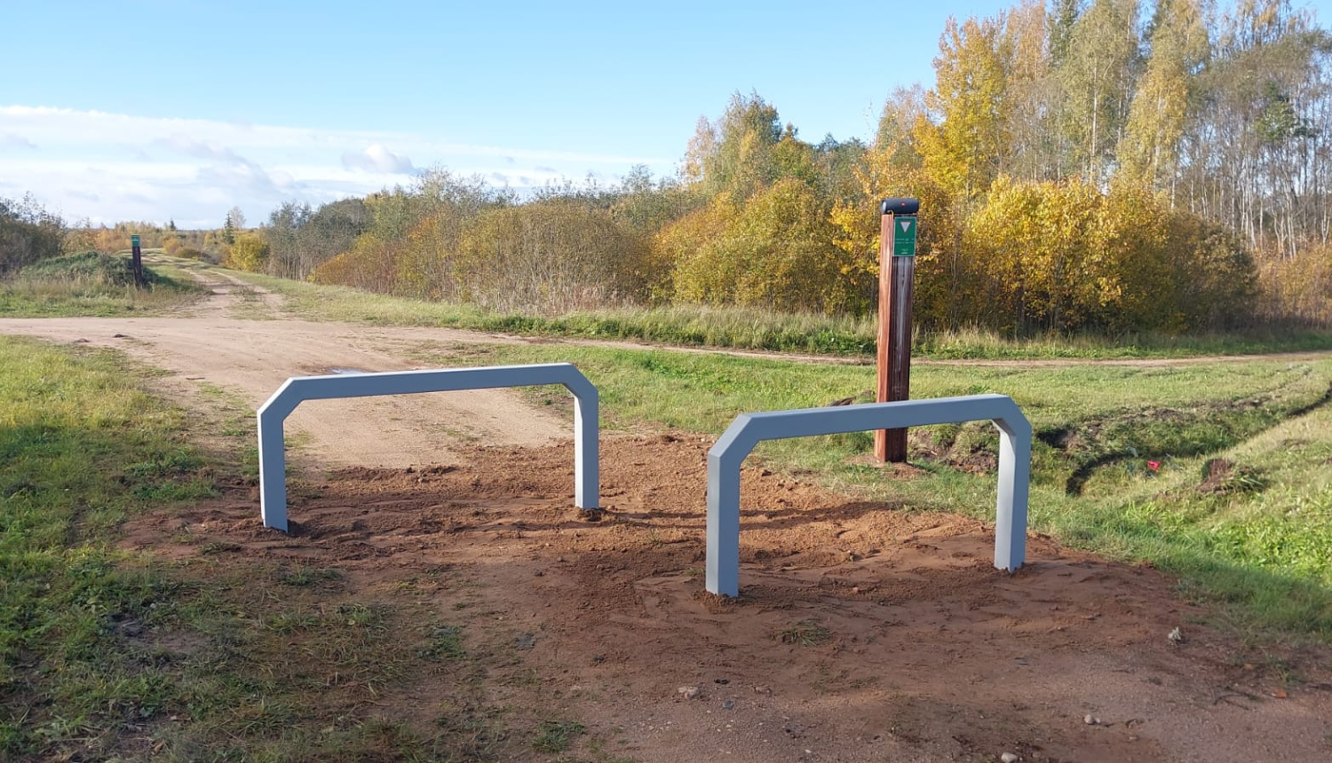 Attēls: Zaļo ceļu posmā veic infrastruktūras uzlabošanas darbus