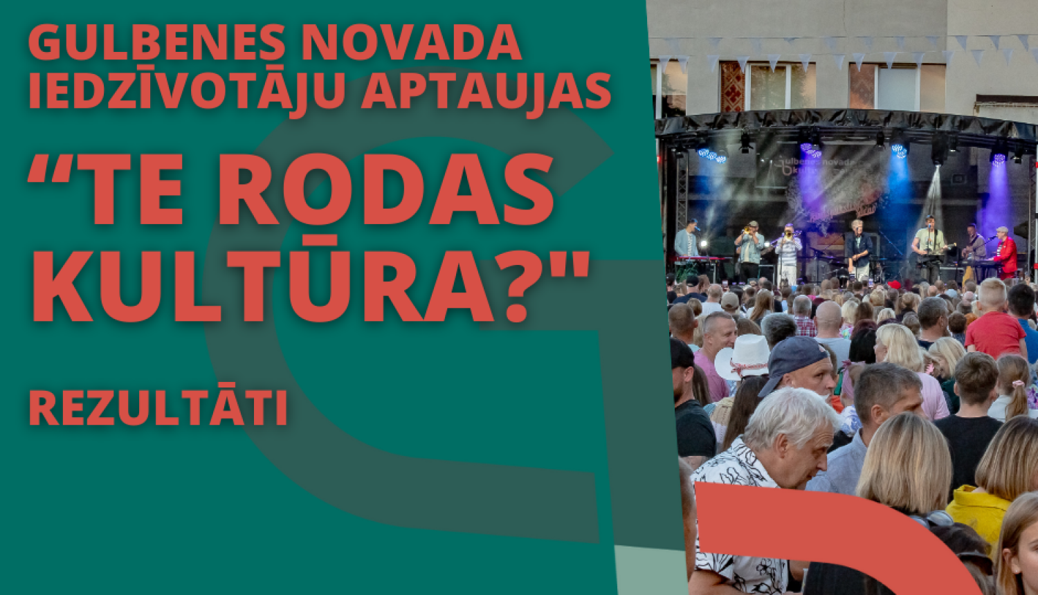 Attēls: 2025.gada nogalē Gulbenes novada iedzīvotāji tikai aicināti piedalīties Gulbenes novada iedzīvotāju aptaujā “Te rodas kultūra?”