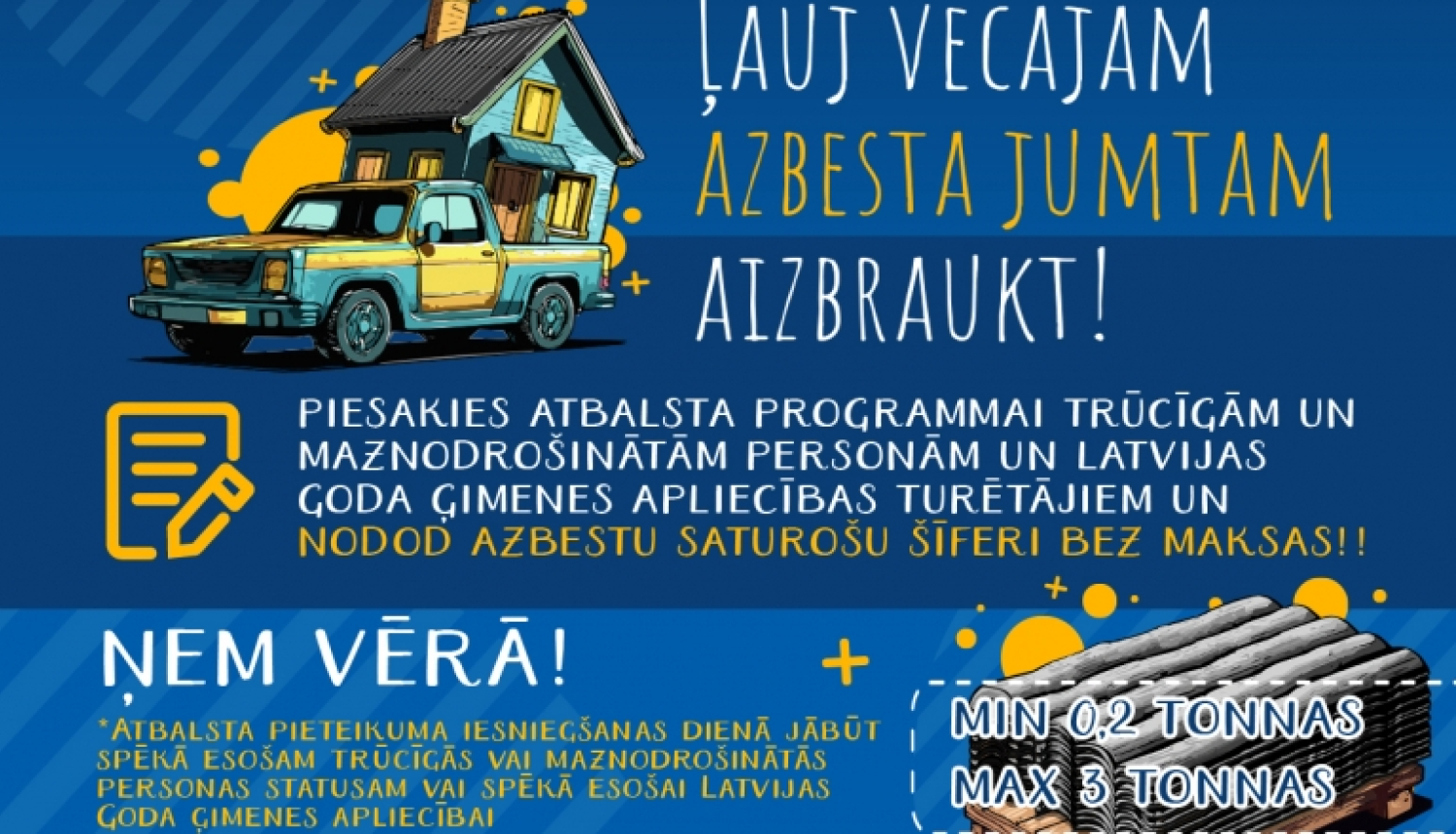 Attēls: Par azbesta atbalsta programmas 2.kārtu