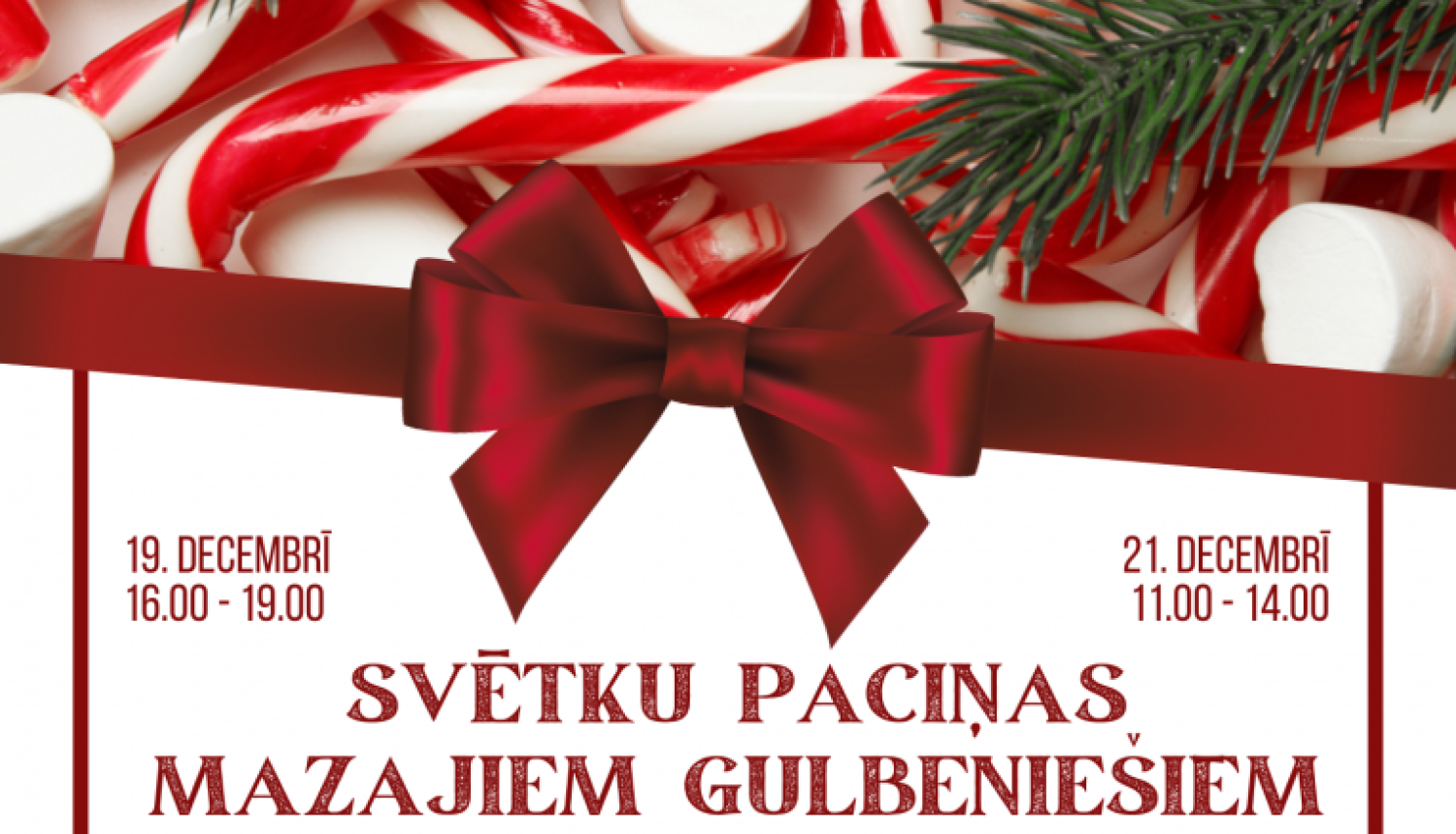 Afiša: Saldais sveiciens svētkos pašiem mazākajiem gulbeniešiem!