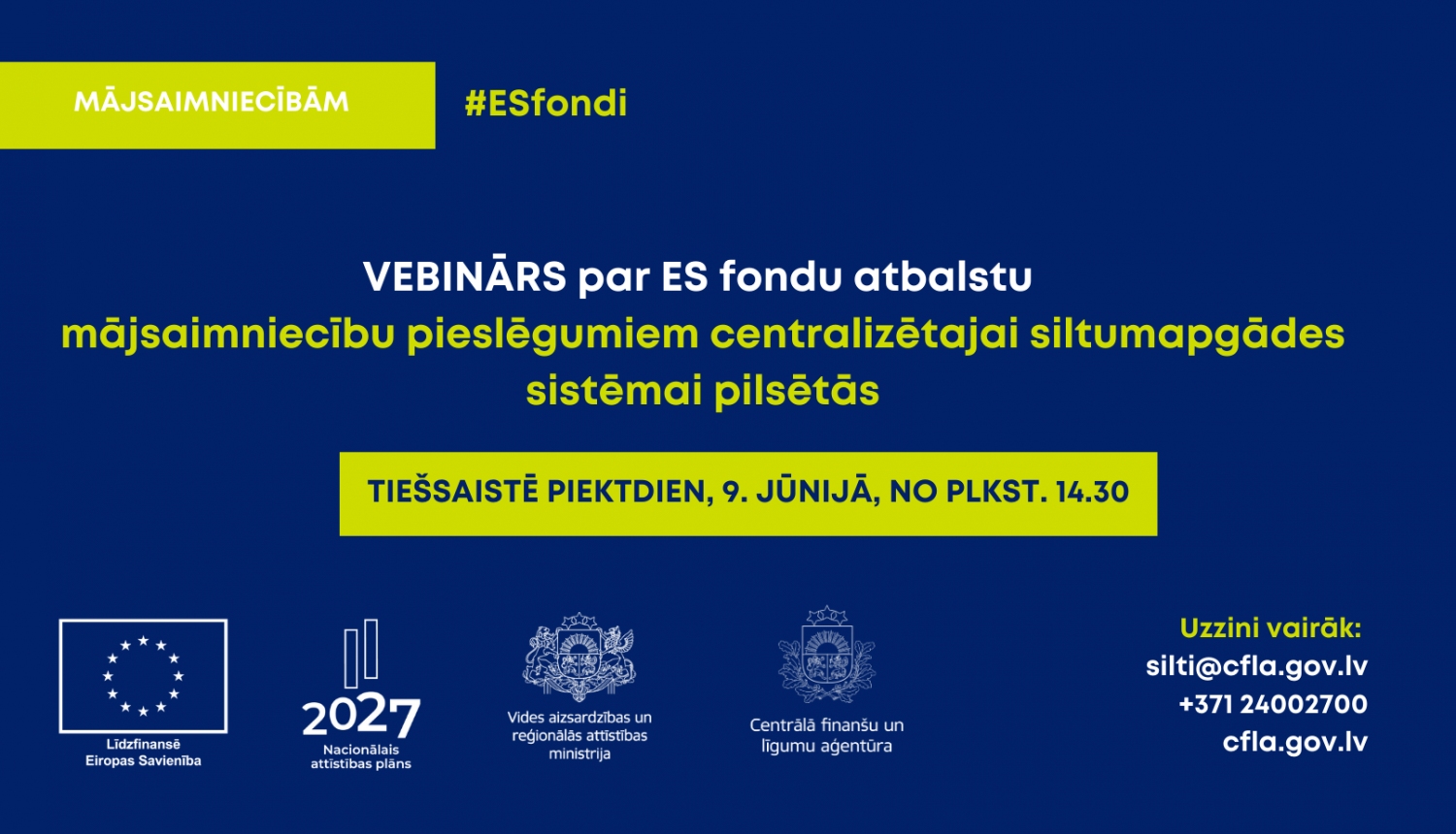 Vizuālis: Vebinārs par ES fondu atbalstu