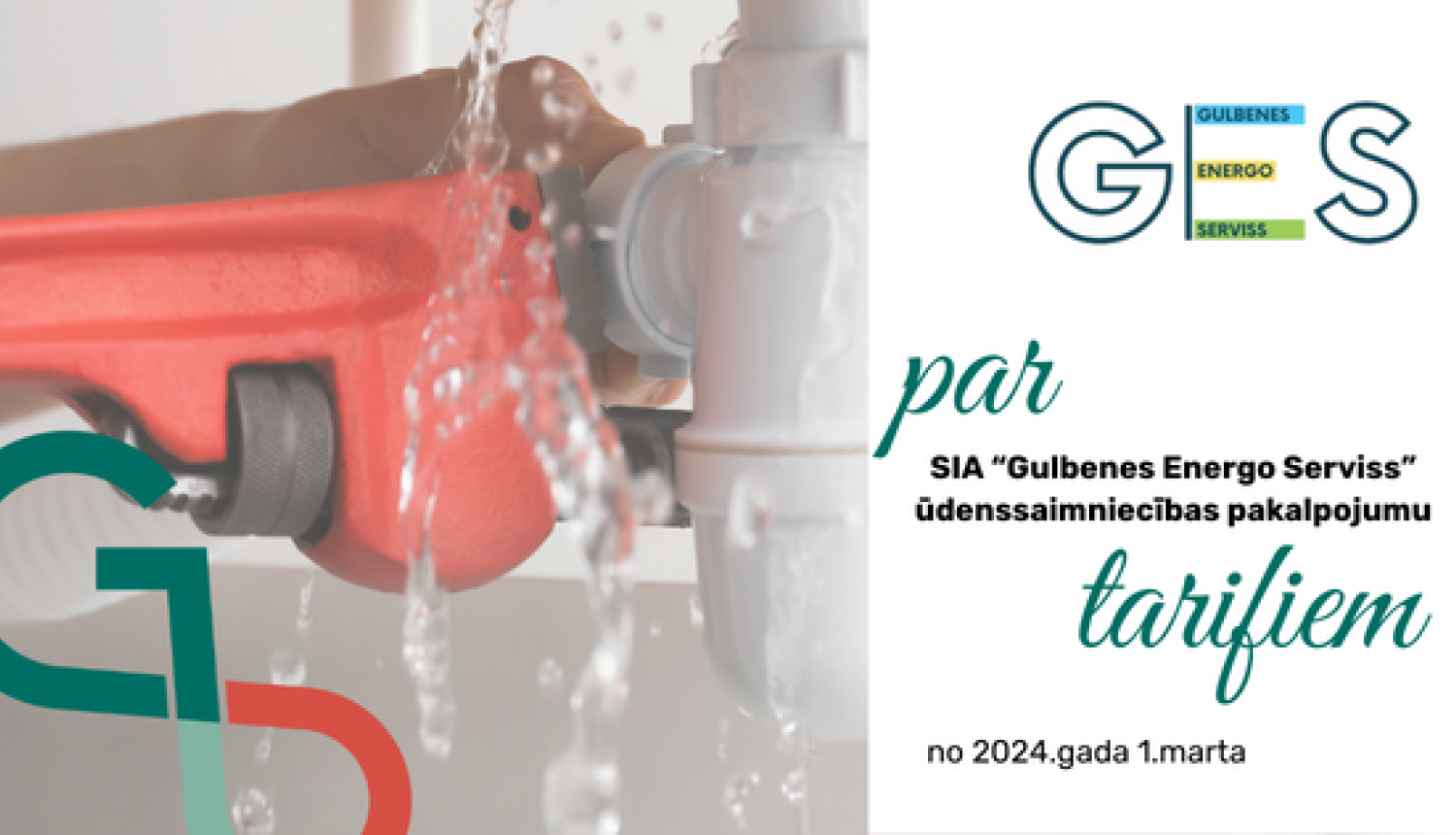 Attēls: par GES ūdenssaimniecības tarifiem 