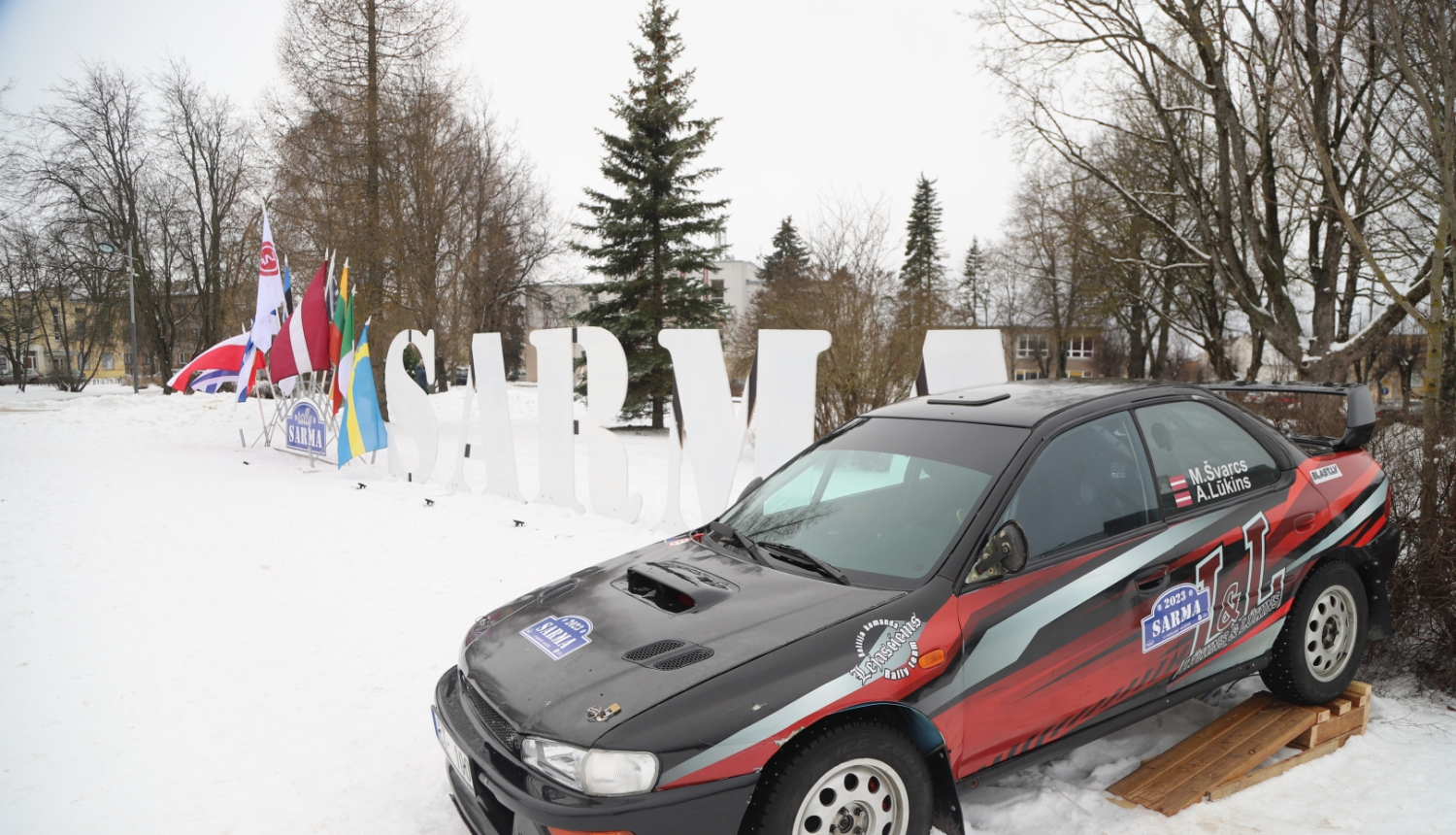 Attēls: Rallijs Sarma gatavojas startam
