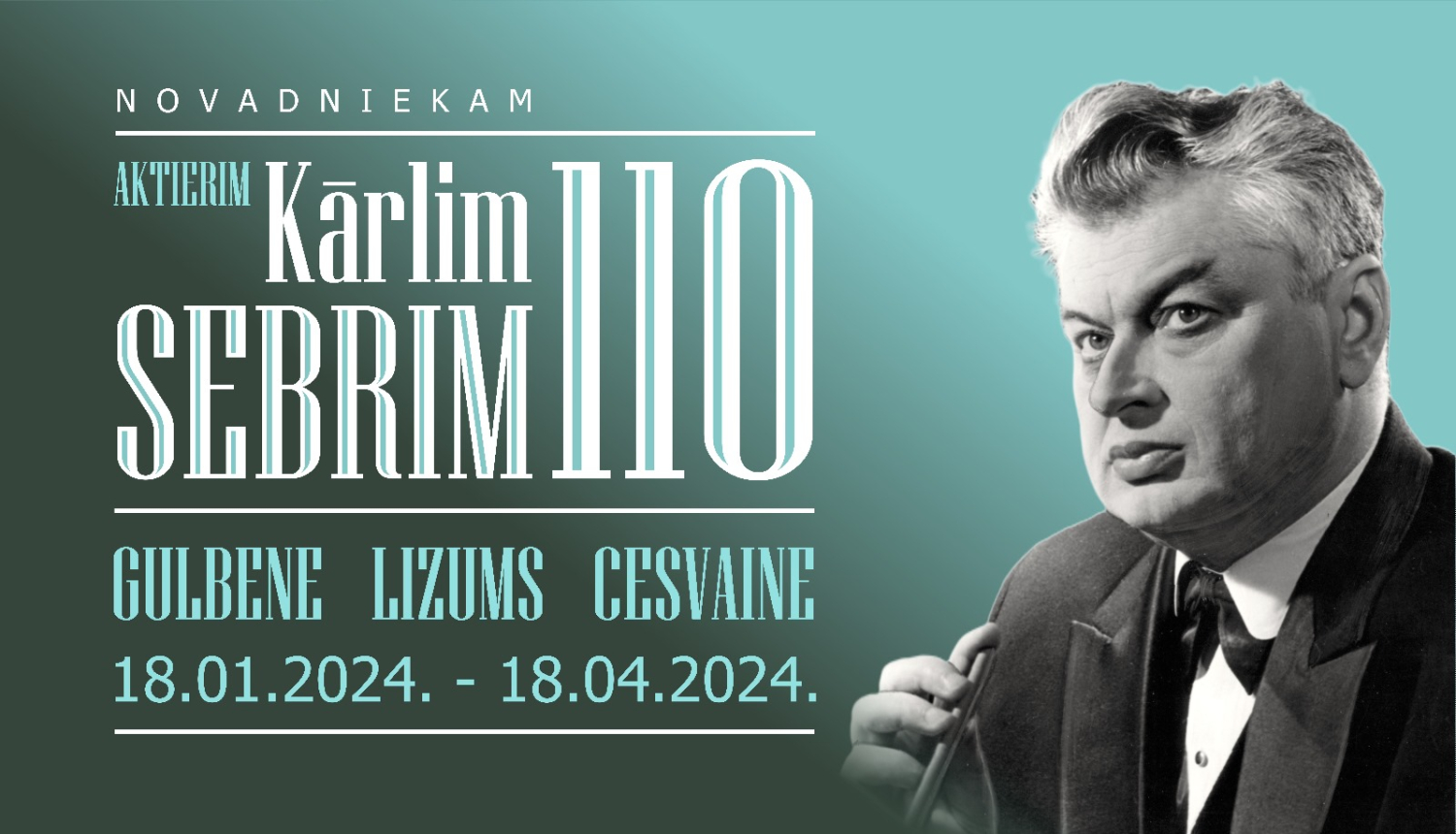 Attēls: Kārlim Sebrim 110 pasākumi Gulbenes novadā