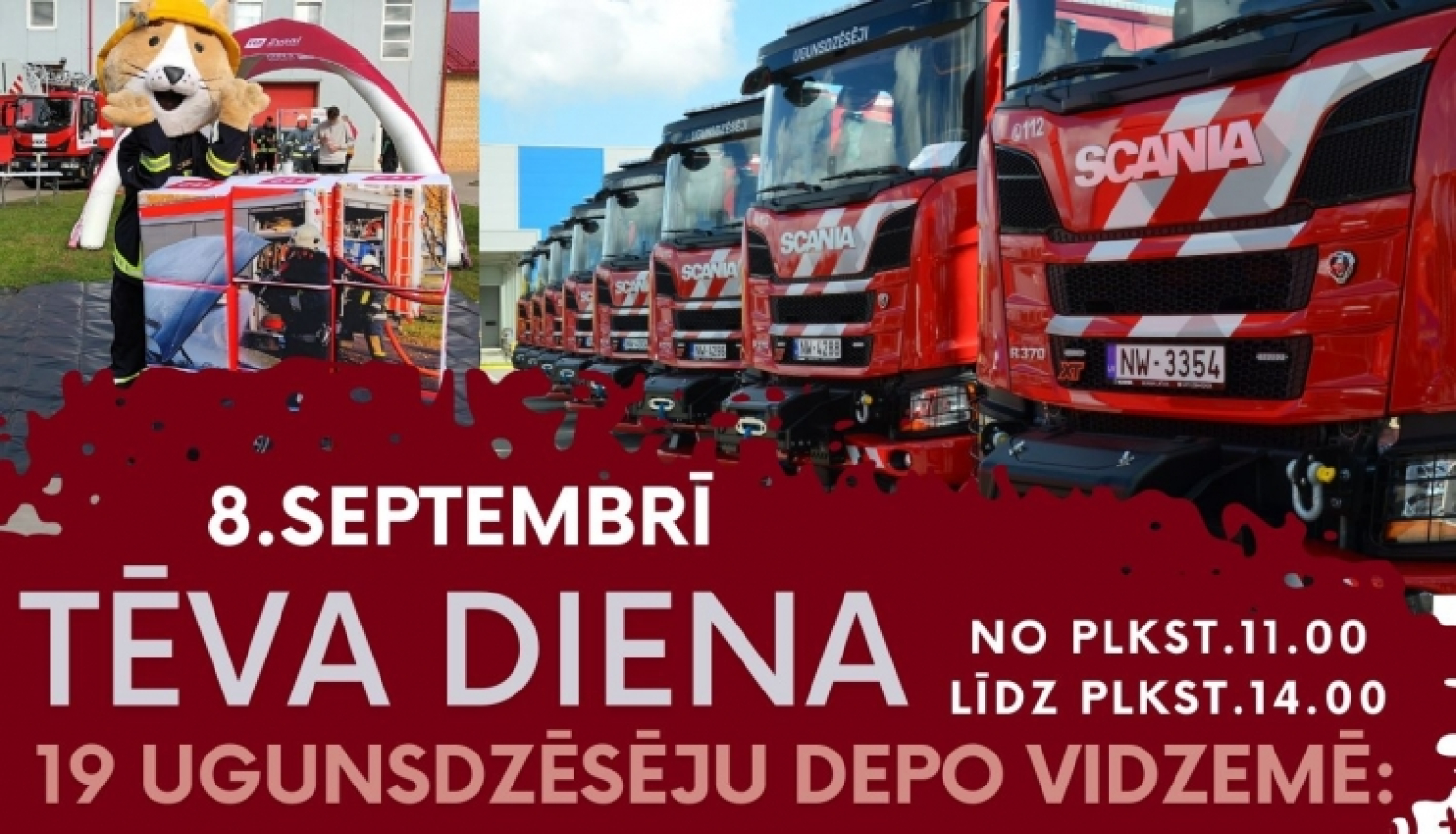 Attēls:  aicina apciemot kādu no 19 ugunsdzēsības depo Vidzemē