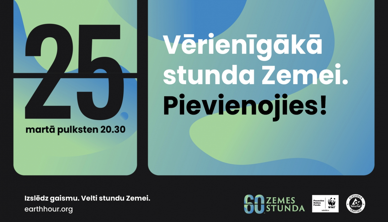 Attēls: Zemes stunda 25.martā