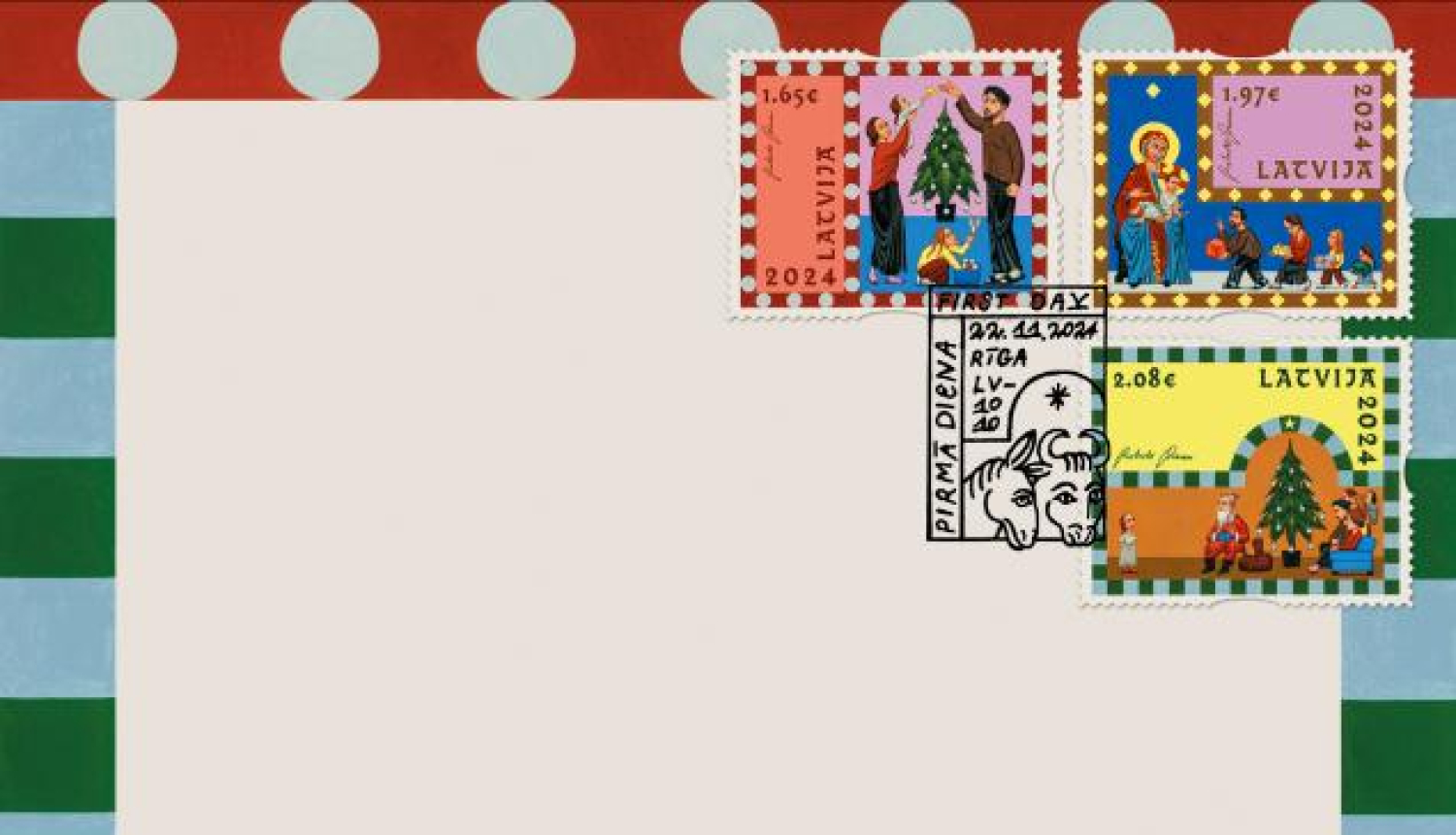 Attēls: Latvijas Pasts aicina mazos Latvijas iedzīvotājus savlaicīgi nosūtīt vēstules Ziemassvētku vecītim