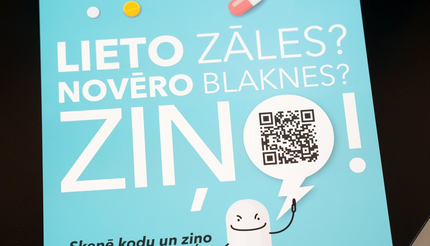 Attēls: aicina ziņot par zāļu blakusparādībām