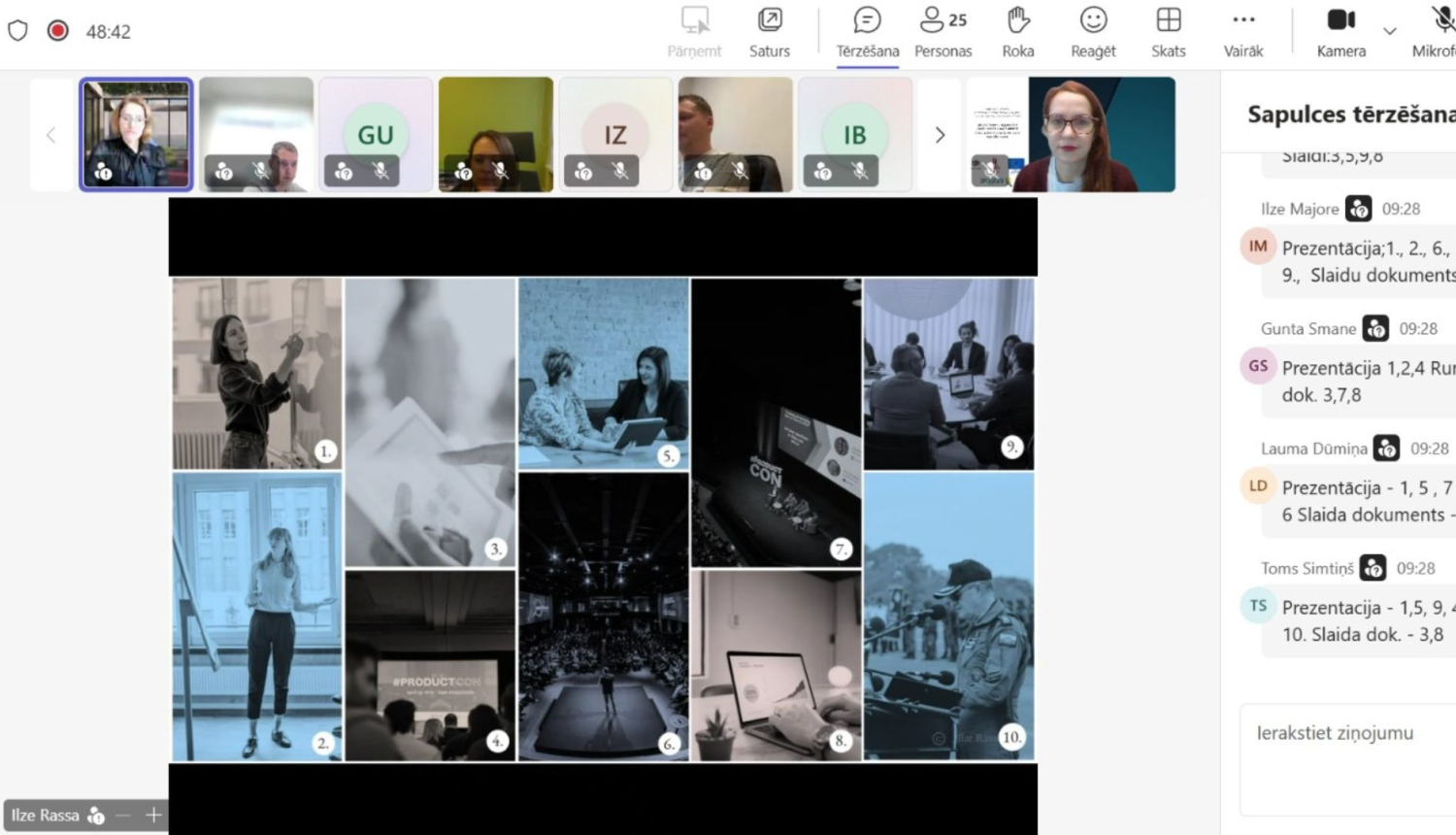 Attēls: mācības par prezentācijām