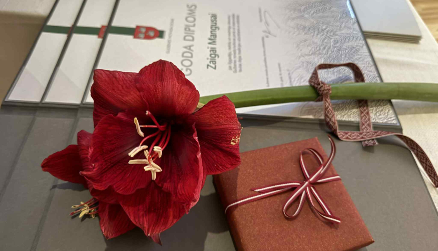 Attēls: Apbalvojumu pasniegšana 18.novembri 2025