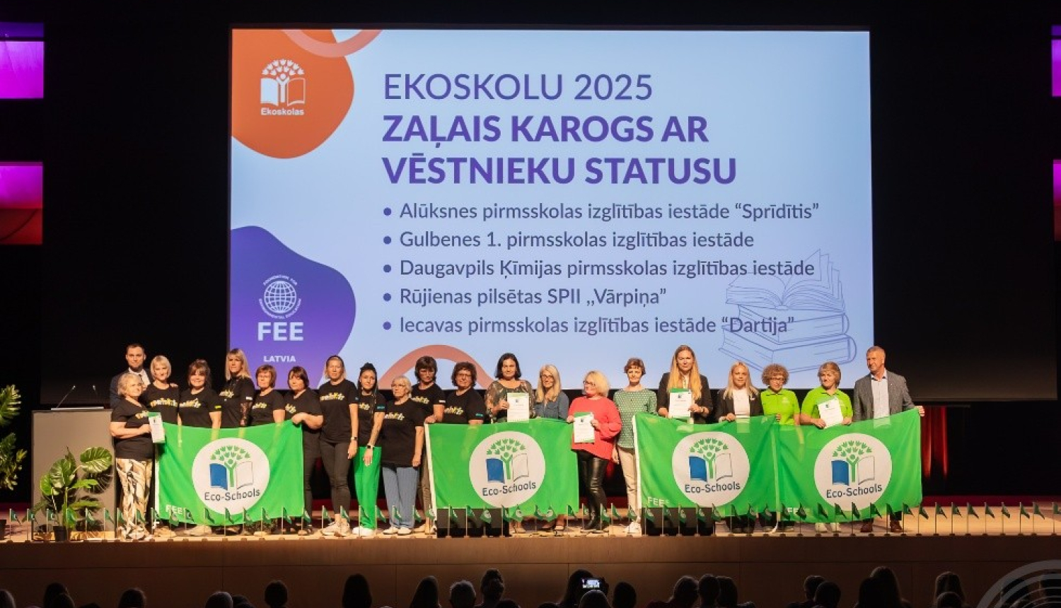 Ekoskolu godināšana Rīgā
