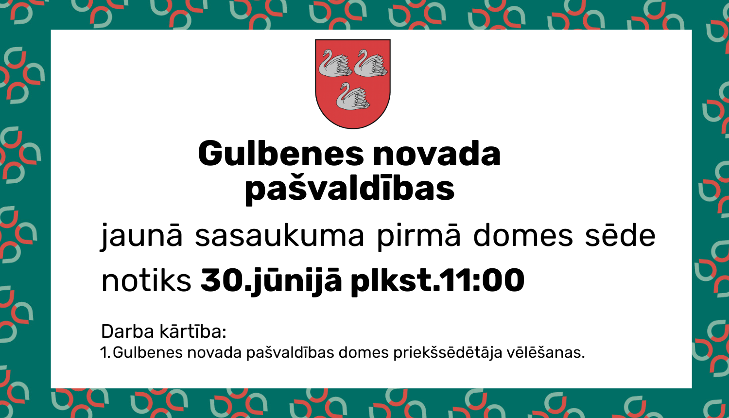 Attēls: Jaunā sasaukuma domes sēde