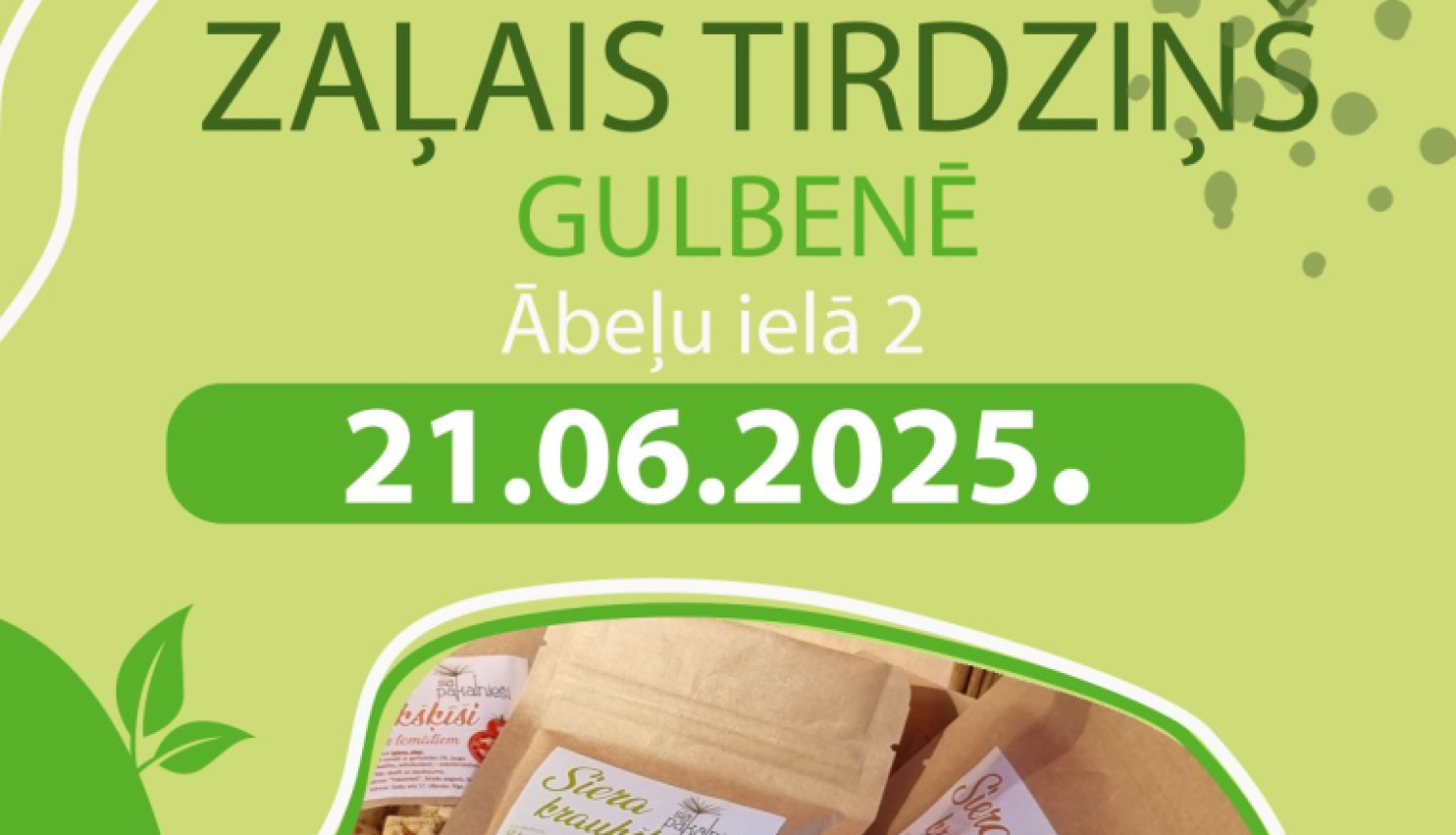 Attēls: Zaļais tirdziņš GUlbenē jūnijā