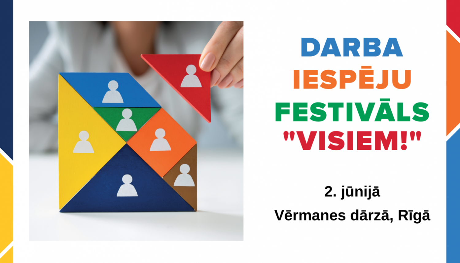 Afiša: Darba iespēju festivāls 2.jūnijā Rīgā