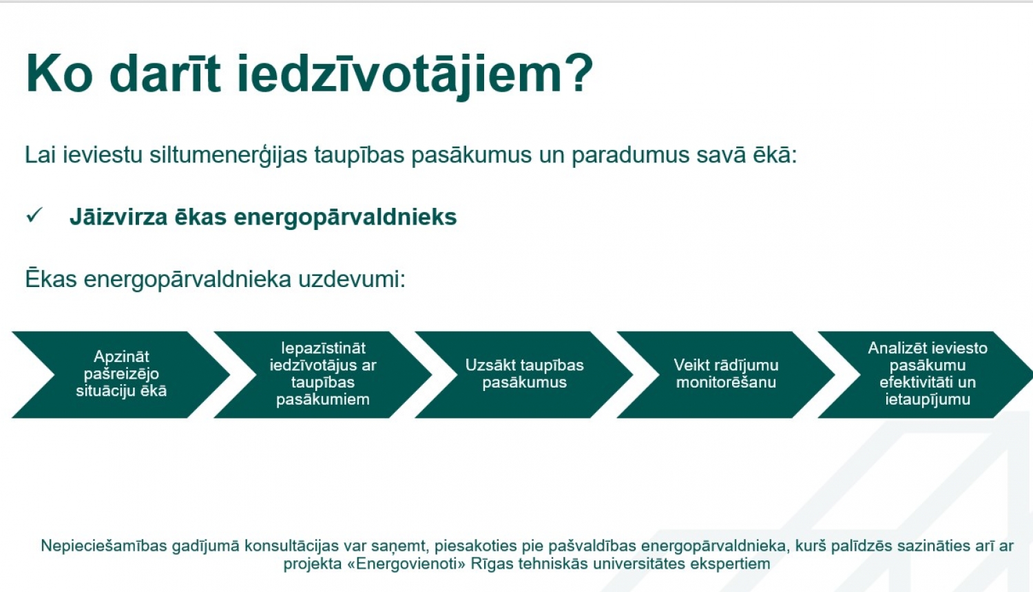 Rīcības plāns siltumenerģijas taupības pasākumiem