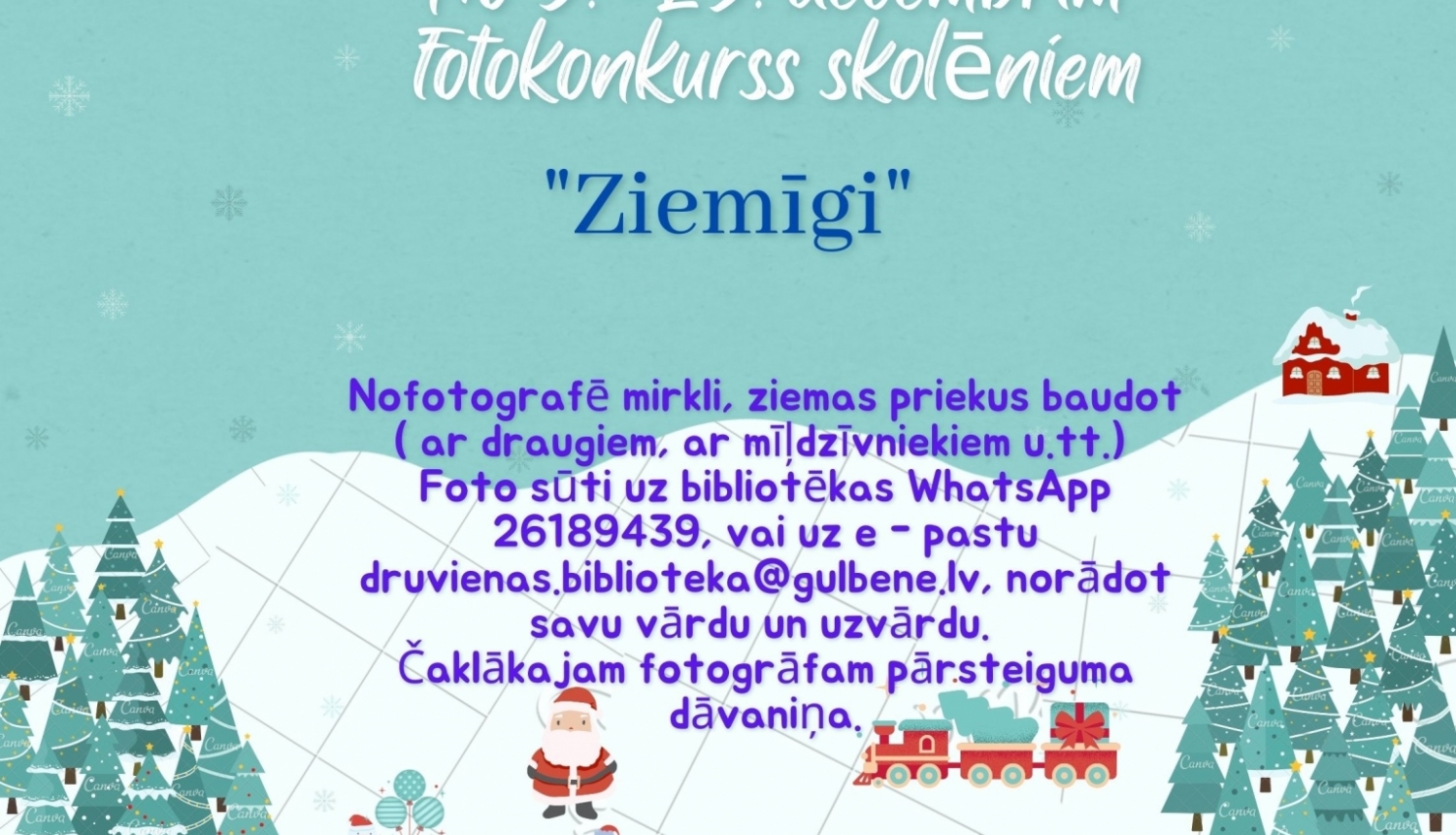 Druvienas pagasta bibliotēkas fotokonkurss "Ziemīgi"