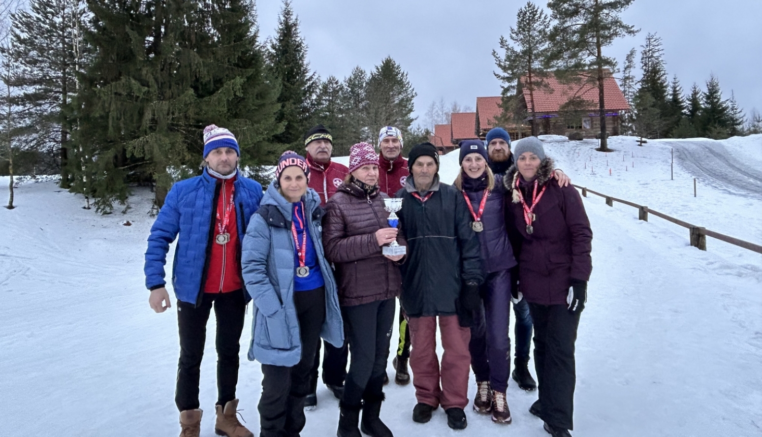 Attēls: Latvijas Sporta Veterānu savienības 61. sporta spēles distanču slēpošanā 