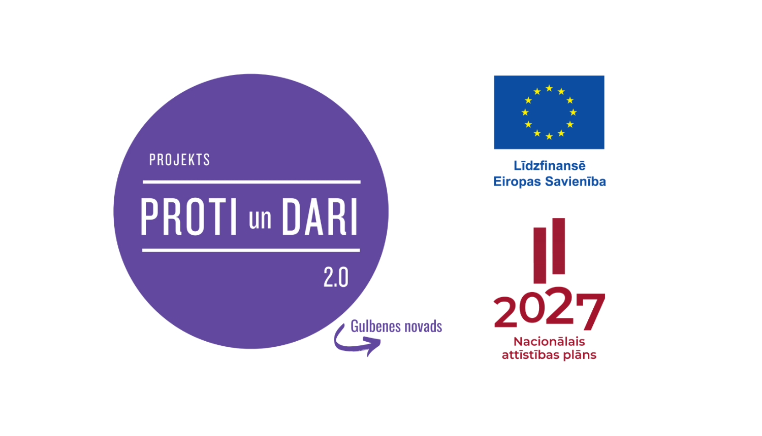 Attēls: Proti un Dari 2 projekta logo