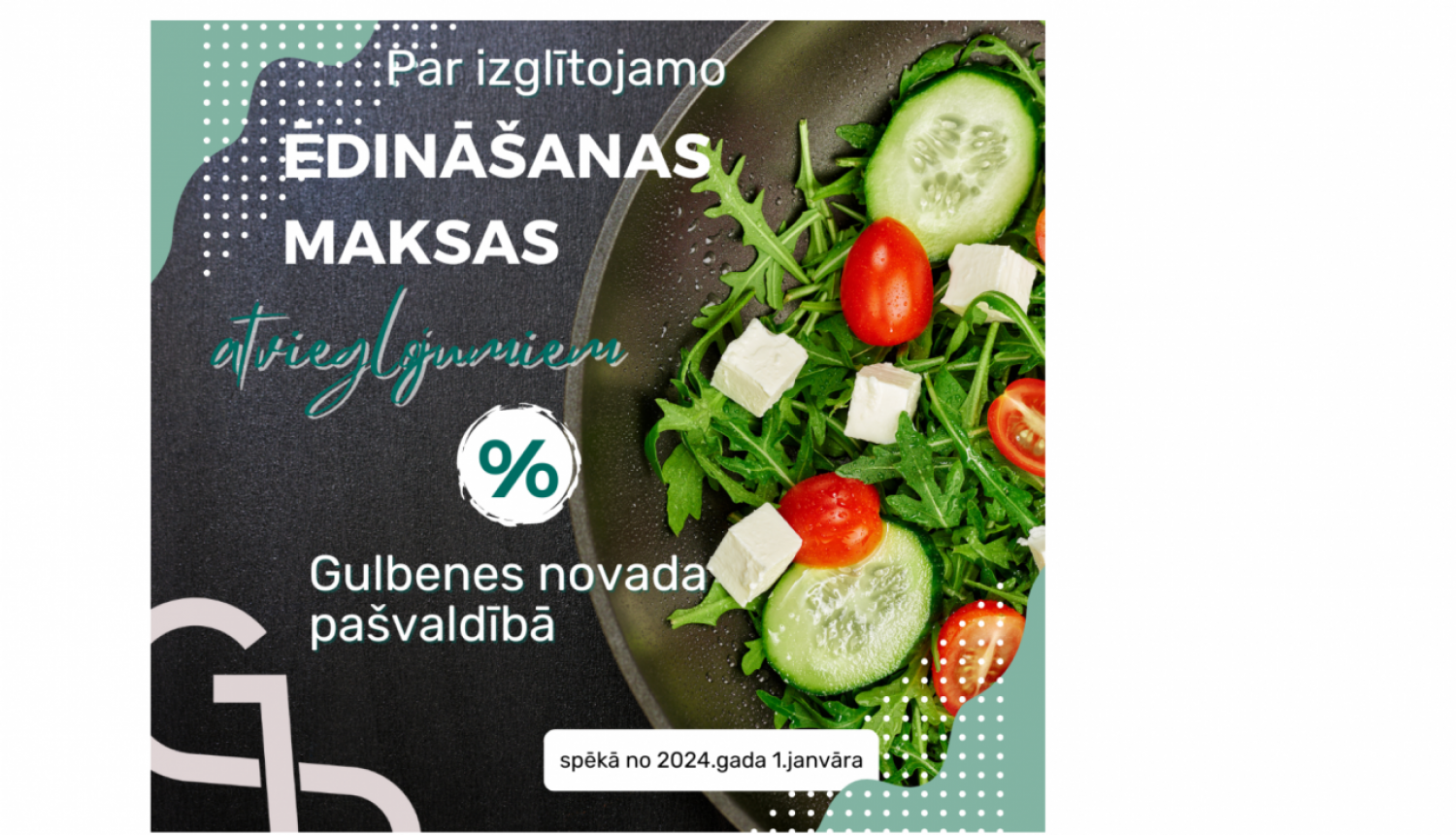 Attēls: par ēdināšanas maksas atvieglojumiem izglītjoamiem