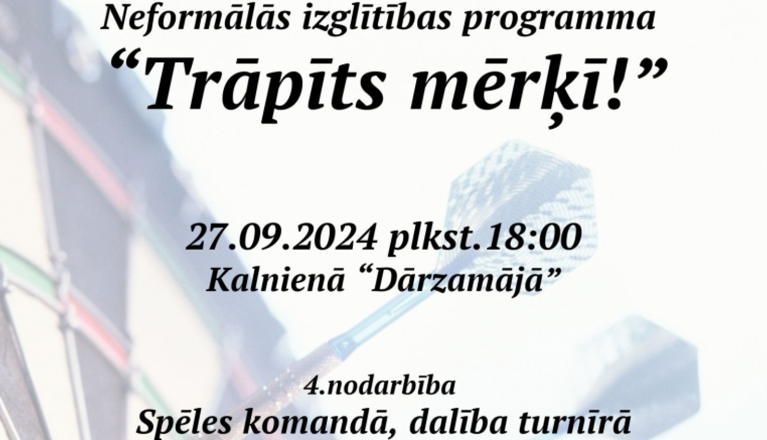 Attēls: neformālās izglītības programma Kapo