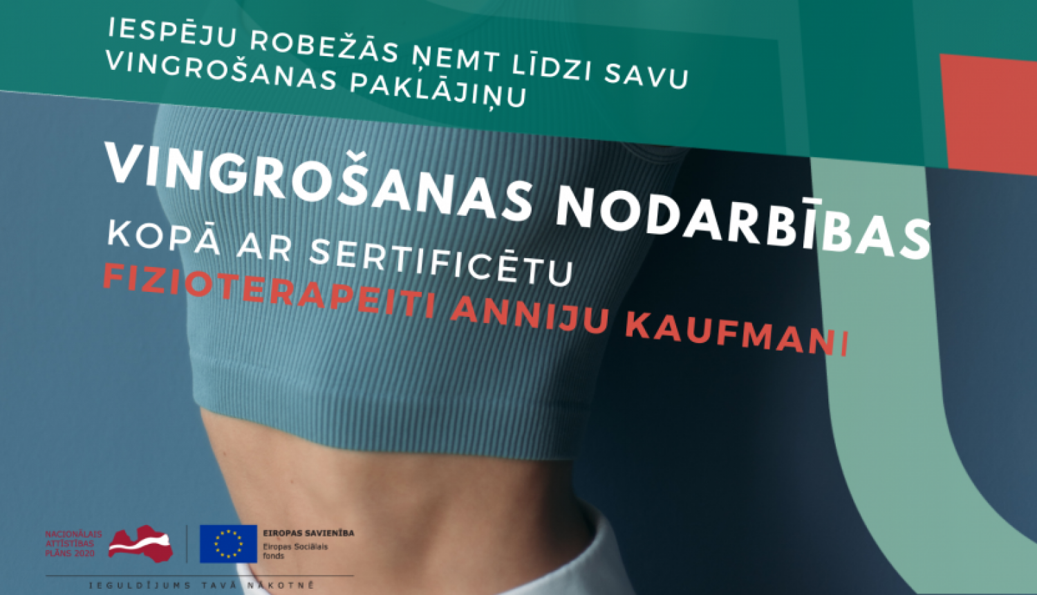 Vingrošanas nodarbības ar sertificētu fizioterapeitu pagastos