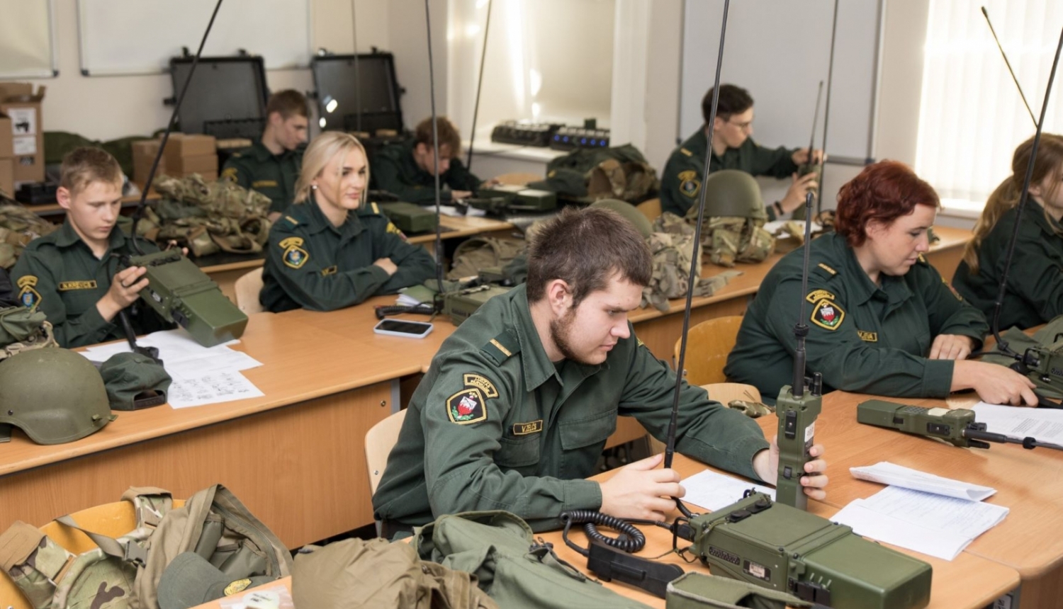 Attēls: Valsts robežsardze uzņem audzēkņus